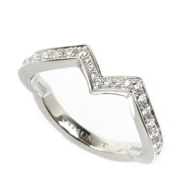Pre-owned Chaumet Platinum 950 Band Ring ()