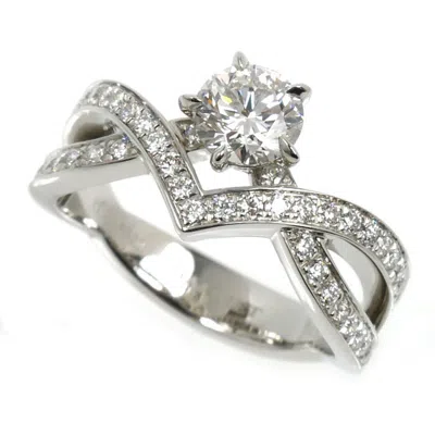 Pre-owned Chaumet Platinum 950 Band Ring ()