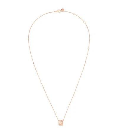 Chaumet Rose Gold And Diamond Bee De  Pendant Necklace