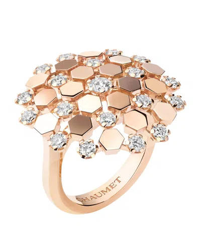 Chaumet Rose Gold And Diamond Bee My Love Ring