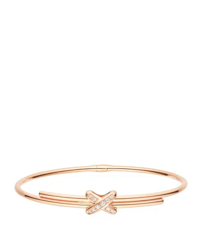 Chaumet Rose Gold And Diamond Jeux De Liens Bangle