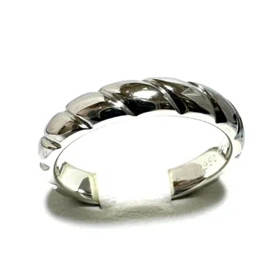 Pre-owned Chaumet Silver Platinum 950 Band Ring ()