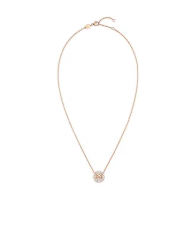 Chaumet Small Rose Gold And Diamond Harmony Pendant Necklace In Yellow