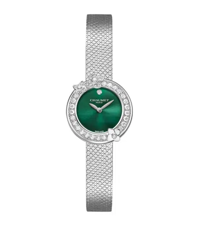 Chaumet Stainless Steel And Diamond Hortensia Watch In Neutral