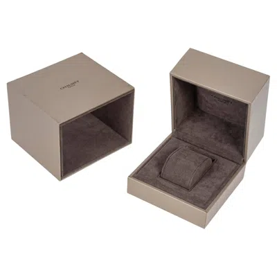 Pre-owned Chaumet Velvet Watch Box For One Watch, 1990. In Gray