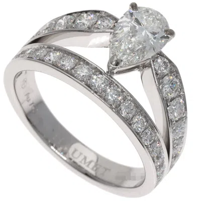Pre-owned Chaumet White Gold (18k) Band Ring ()