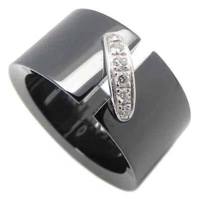 Pre-owned Chaumet White Gold (18k) Ceramic Band Ring ()