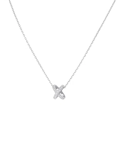Chaumet White Gold And Diamond Jeux De Liens Necklace