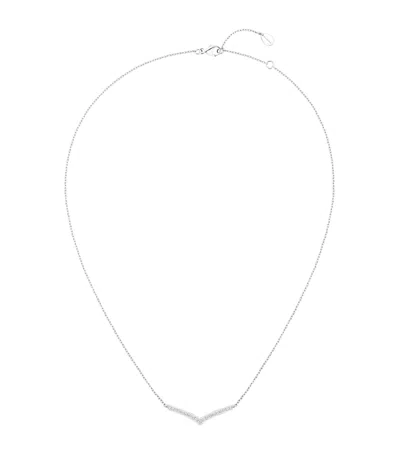 Chaumet White Gold And Diamond Joséphine Aigrette Pendant Necklace