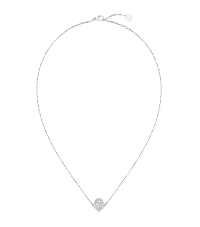 Chaumet White Gold And Diamond Joséphine Aigrette Pendant Necklace In Metallic