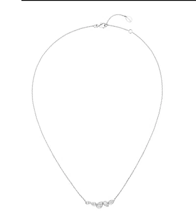 Chaumet White Gold And Diamond Joséphine Ronde D'aigrettes Necklace In Metallic