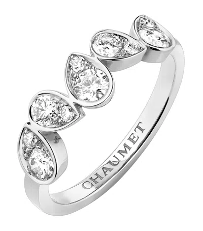 Chaumet White Gold And Diamond Joséphine Ronde D'aigrettes Ring