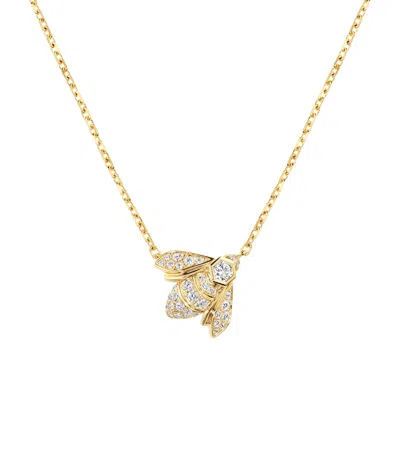 Chaumet Yellow Gold And Diamond Bee My Love Necklace