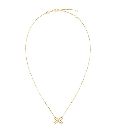 Chaumet Yellow Gold And Diamond Jeux De Liens Pendant Necklace