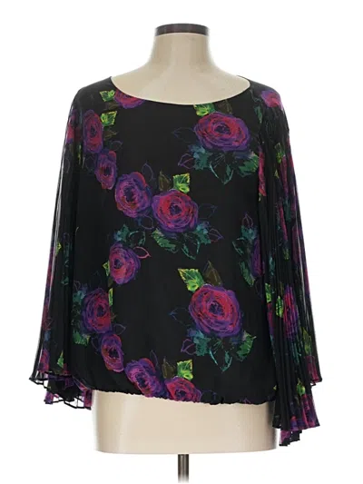 Pre-owned Chaus 3/4 Sleeve Blouse In Black