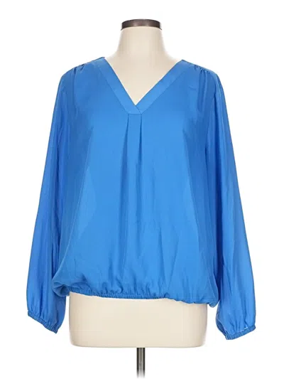 Pre-owned Chaus 3/4 Sleeve Blouse In Blue
