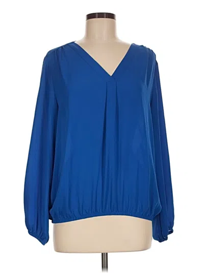 Pre-owned Chaus 3/4 Sleeve Blouse In Blue