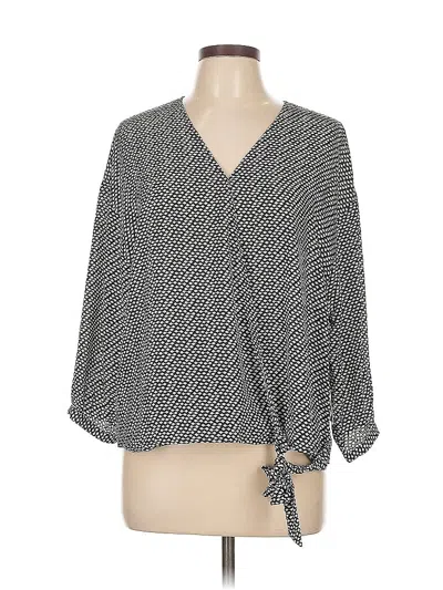 Chaus 3/4 Sleeve Blouse In Gray