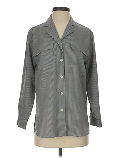 Pre-owned Chaus 3/4 Sleeve Blouse In Gray