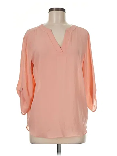 Pre-owned Chaus 3/4 Sleeve Blouse In Orange