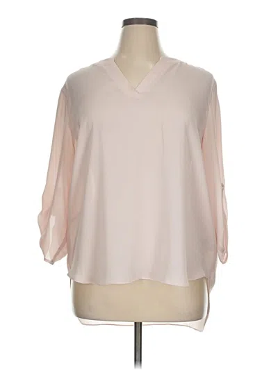 Pre-owned Chaus 3/4 Sleeve Blouse In Pink