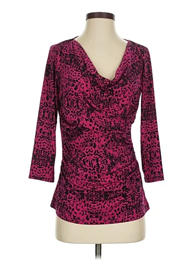 Pre-owned Chaus 3/4 Sleeve Blouse In Pink