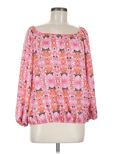 Pre-owned Chaus 3/4 Sleeve Blouse In Pink
