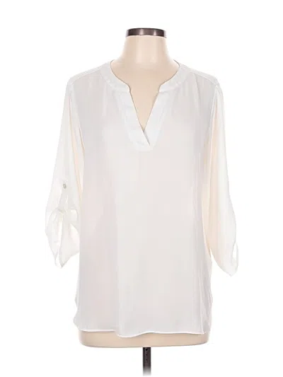 Pre-owned Chaus 3/4 Sleeve Blouse In White