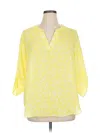 Chaus 3/4 Sleeve Blouse In Yellow