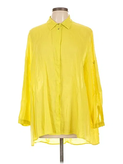 Pre-owned Chaus 3/4 Sleeve Blouse In Yellow