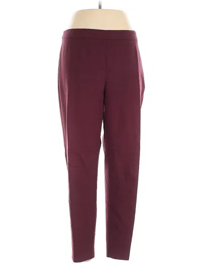 Pre-owned Chaus Active Pants In Burgundy