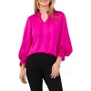 Chaus Balloon Sleeve Peasant Blouse In Pink