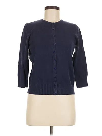 Pre-owned Chaus Cardigan Sweater In Blue
