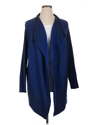 Pre-owned Chaus Cardigan Sweater In Blue