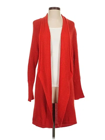 Pre-owned Chaus Cardigan Sweater In Red