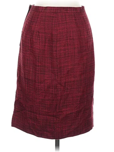 Pre-owned Chaus Formal Skirt In Burgundy