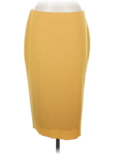 Pre-owned Chaus Formal Skirt In Yellow