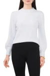 Chaus Imitation Pearl Collar Sweater In White