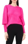 CHAUS CHAUS IMITATION PEARL JULIET SLEEVE SWEATER