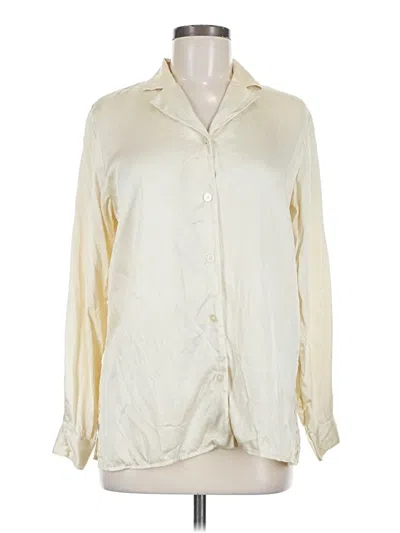 Pre-owned Chaus Long Sleeve Blouse In Ivory