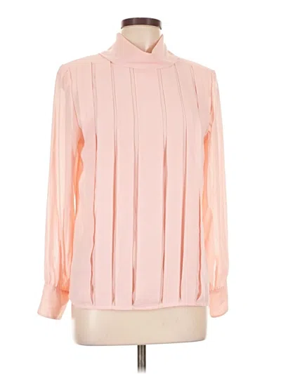 Pre-owned Chaus Long Sleeve Blouse In Pink