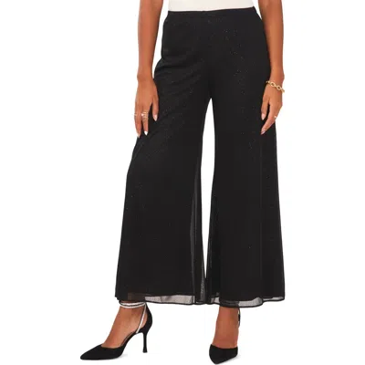 Chaus Mesh Palazzo Pants In Black
