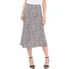 Chaus Print Bias Cut Midi Skirt In Gray