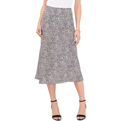 Chaus Print Bias Cut Midi Skirt In Gray