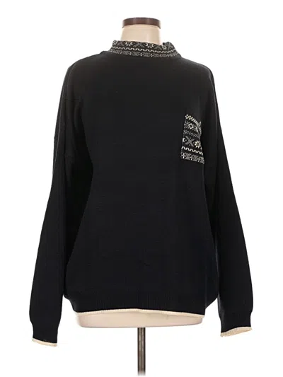 Pre-owned Chaus Pullover Sweater In Black