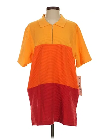Chaus Pullover Sweater In Orange