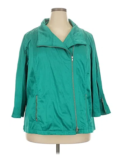 Pre-owned Chaus Raincoat In Blue