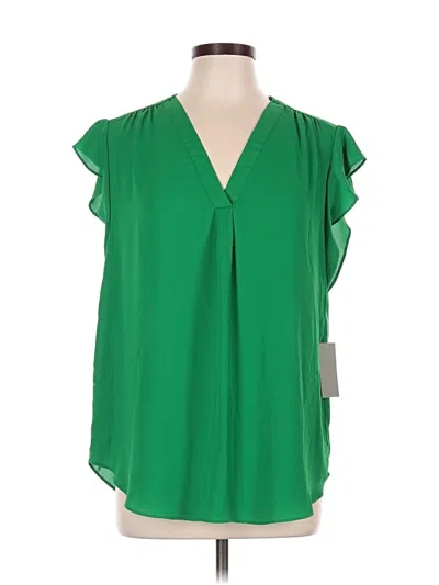Chaus Short Sleeve Blouse In Green