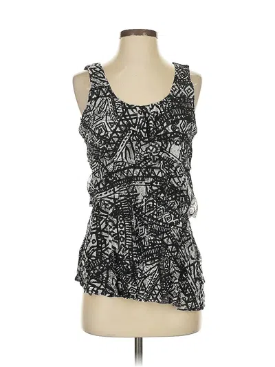 Pre-owned Chaus Sleeveless Blouse In Black