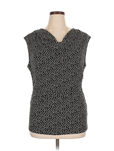 Pre-owned Chaus Sleeveless Blouse In Black